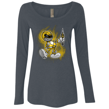 Yellow Ranger Artwork Women's Triblend Long Sleeve Shirt