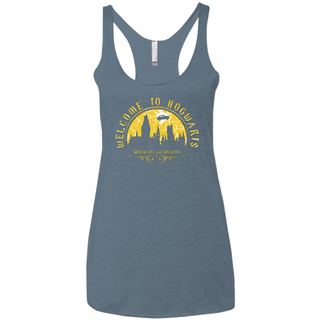 Welcome to Hogwarts Women's Triblend Racerback Tank