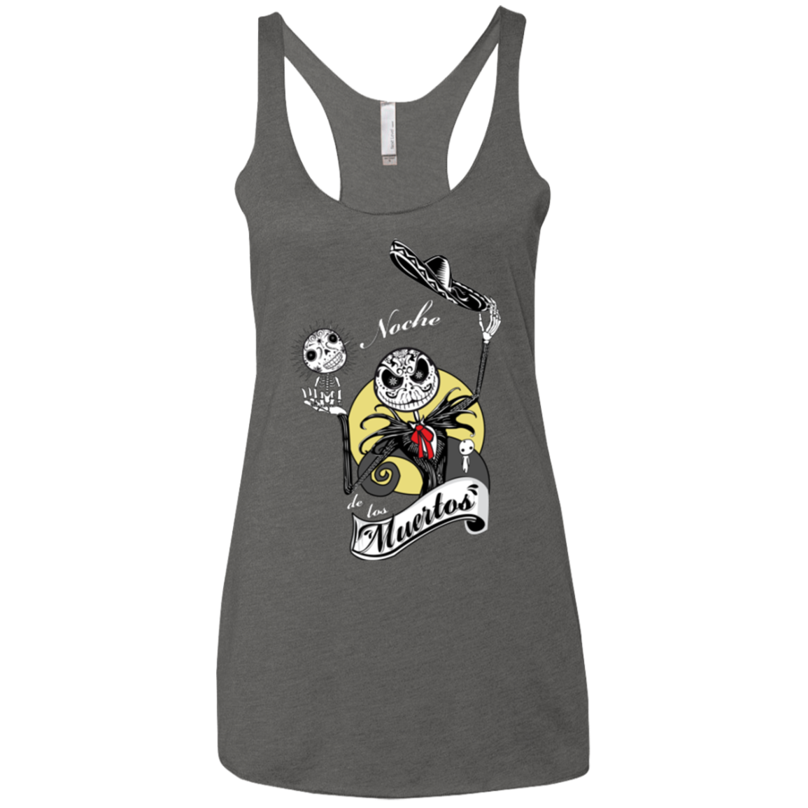 Noche de los Muertos Women's Triblend Racerback Tank