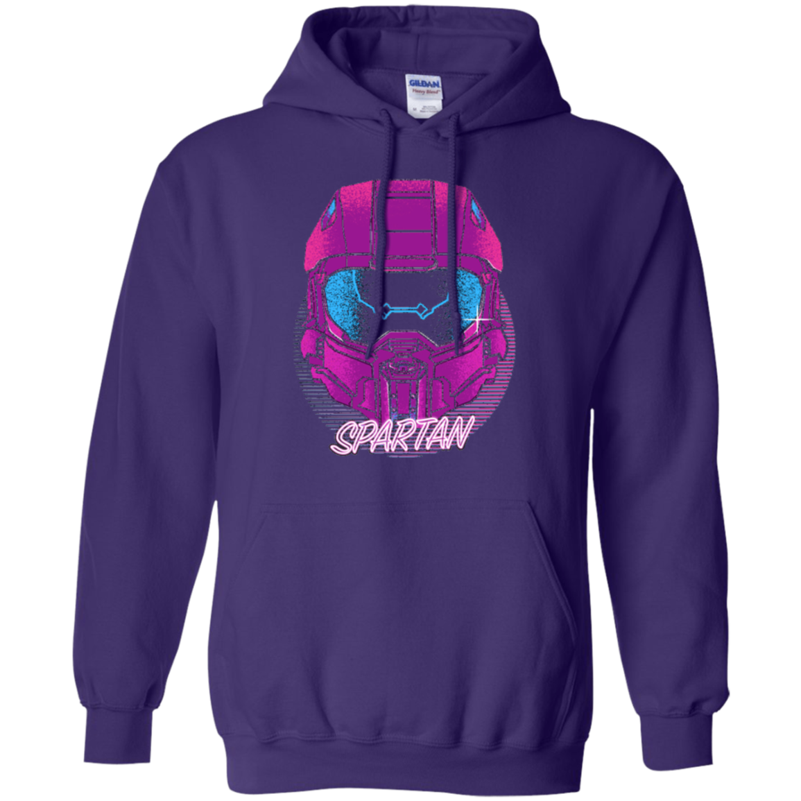 Spartan Helmet 80's Pullover Hoodie