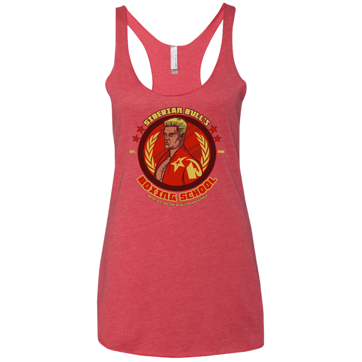 Siberian Bull Women's Triblend Racerback Tank