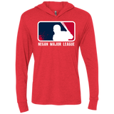 Negan Mayor League Triblend Long Sleeve Hoodie Tee
