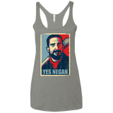 Yes Negan Women's Triblend Racerback Tank