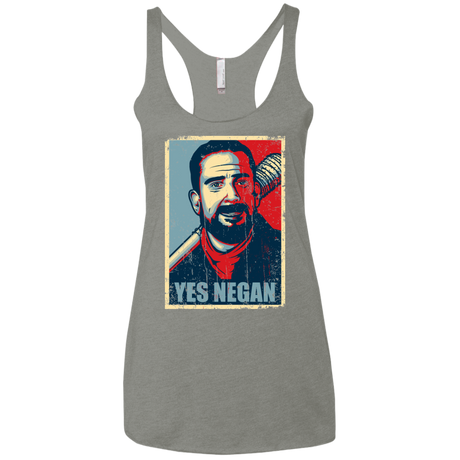 Yes Negan Women's Triblend Racerback Tank