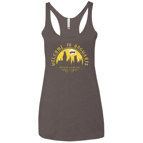 Welcome to Hogwarts Women's Triblend Racerback Tank