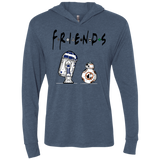 Droid Friends Triblend Long Sleeve Hoodie Tee