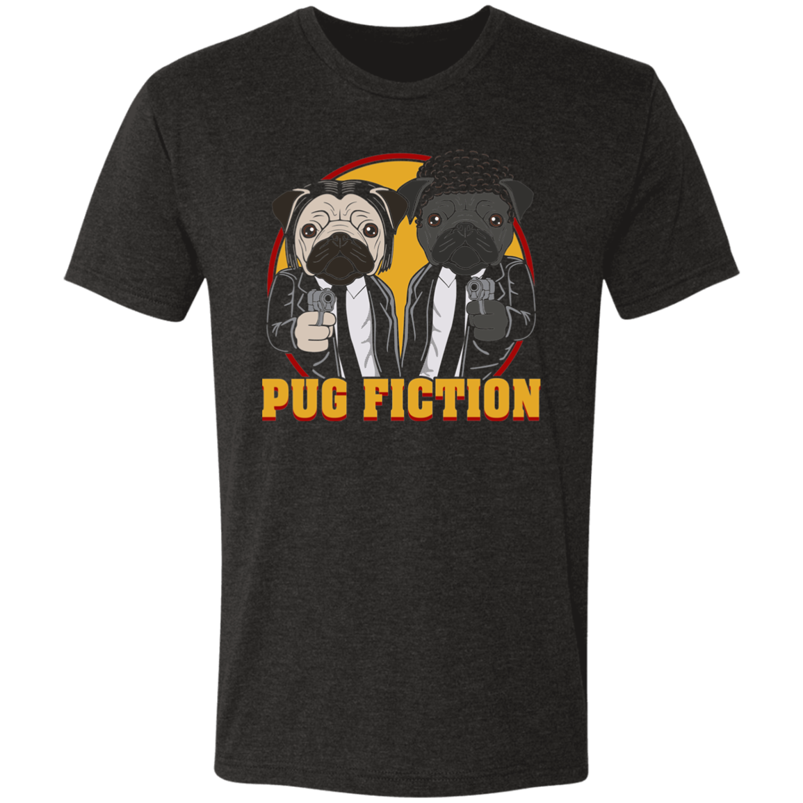 Pug Fiction Men's Triblend T-Shirt