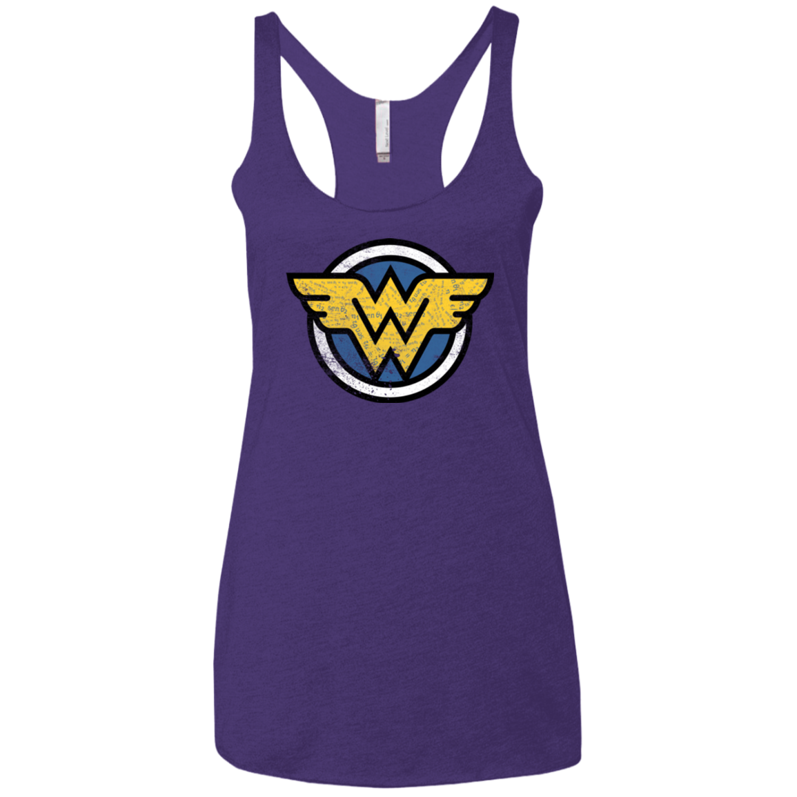 WONDER WOMAN Women's Triblend Racerback Tank