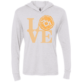 LOVE TWIN PEAKS Triblend Long Sleeve Hoodie Tee