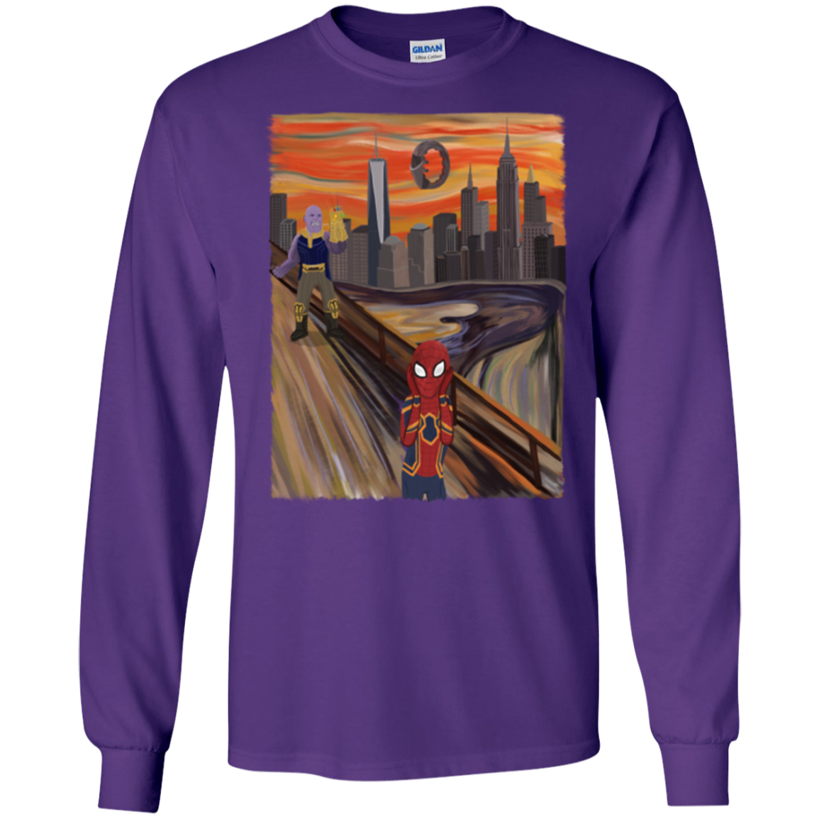 Spider Scream Men's Long Sleeve T-Shirt