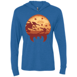 Escape from Zebes Triblend Long Sleeve Hoodie Tee