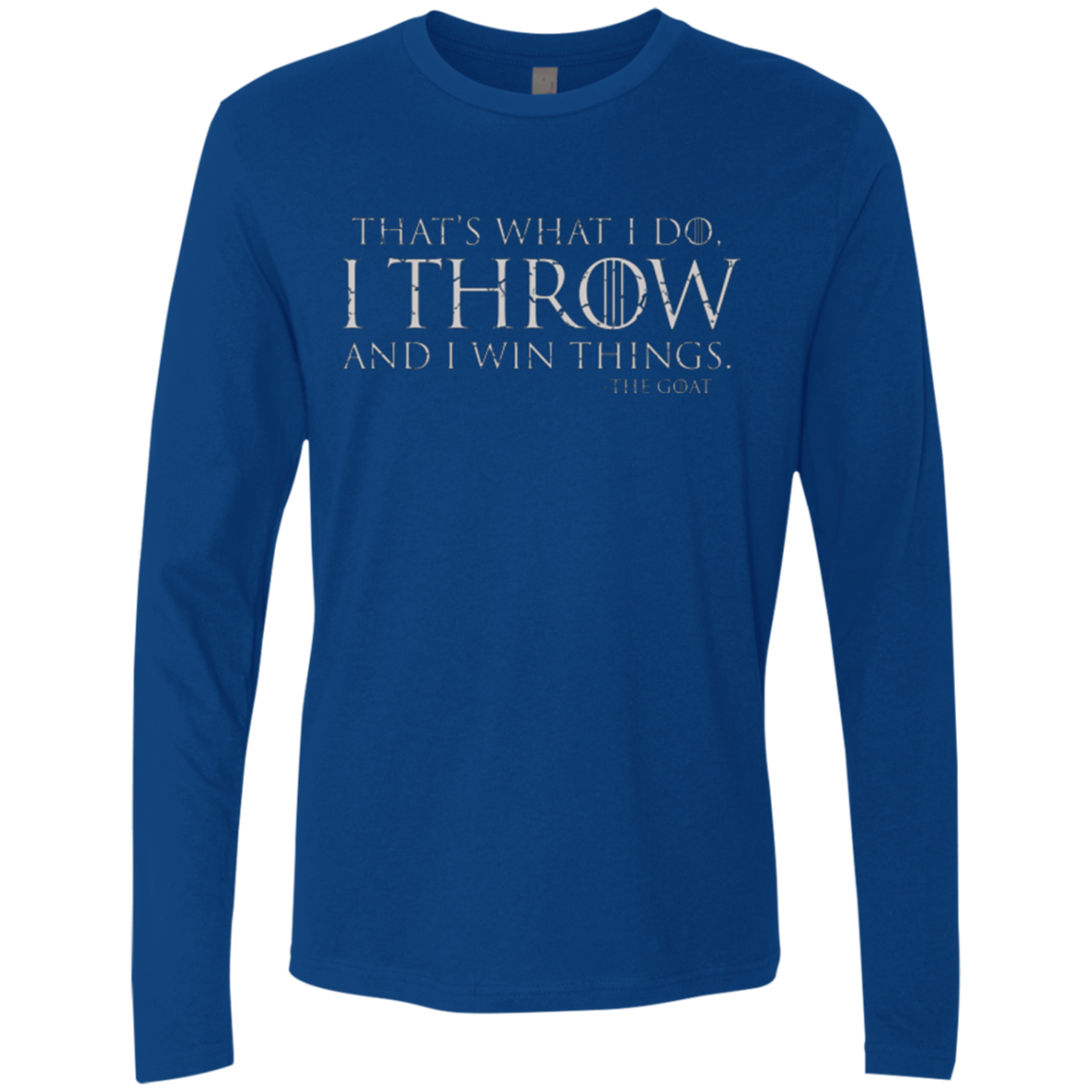 I Throw Men's Premium Long Sleeve