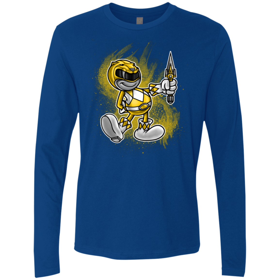 Yellow Ranger Artwork Men's Premium Long Sleeve