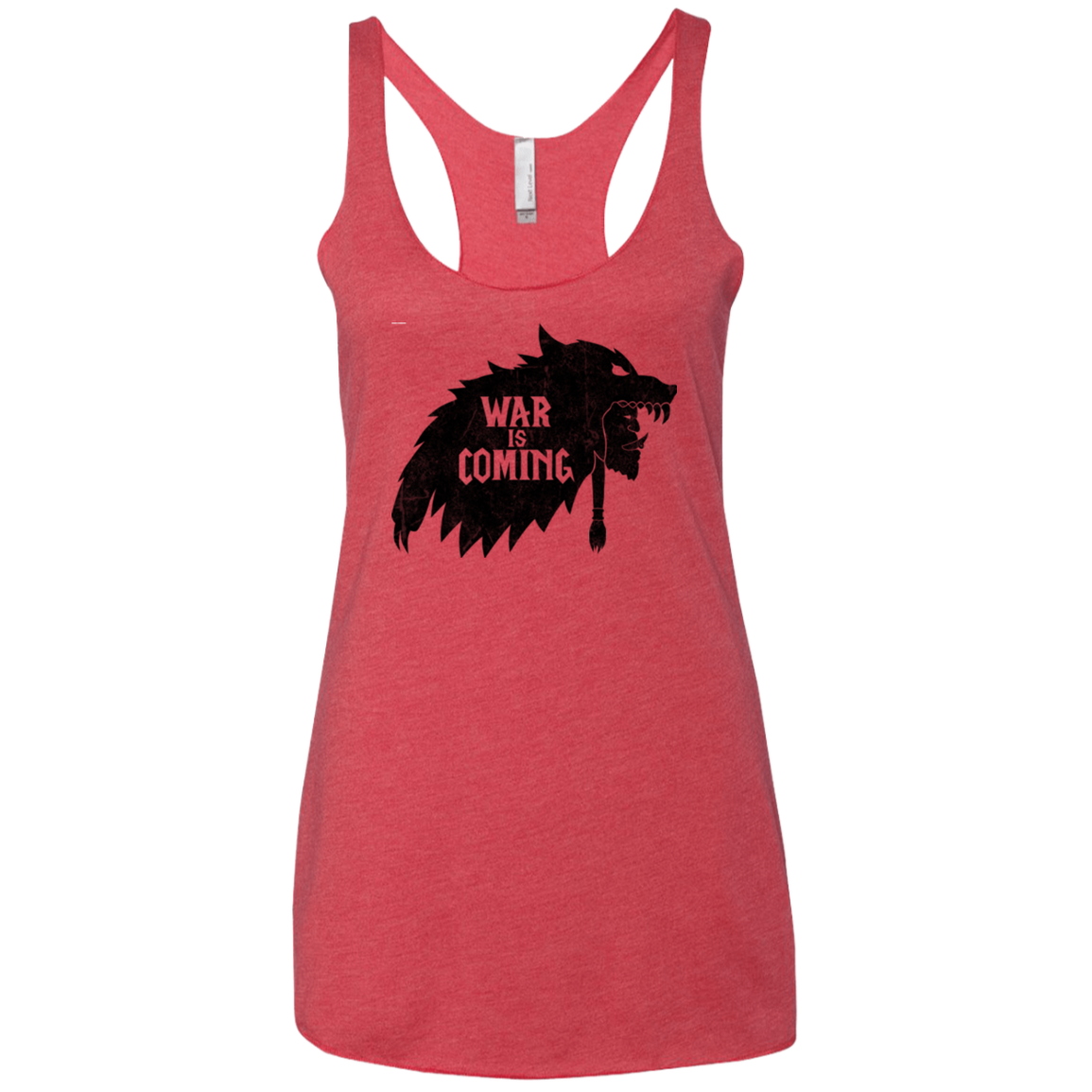 War is Coming Women's Triblend Racerback Tank