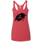 War is Coming Women's Triblend Racerback Tank
