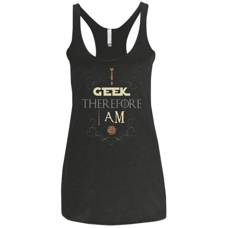 I GEEK (1) Women's Triblend Racerback Tank