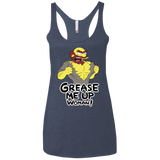 Grease Me Up Women's Triblend Racerback Tank