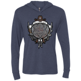 The Walking Crest Triblend Long Sleeve Hoodie Tee