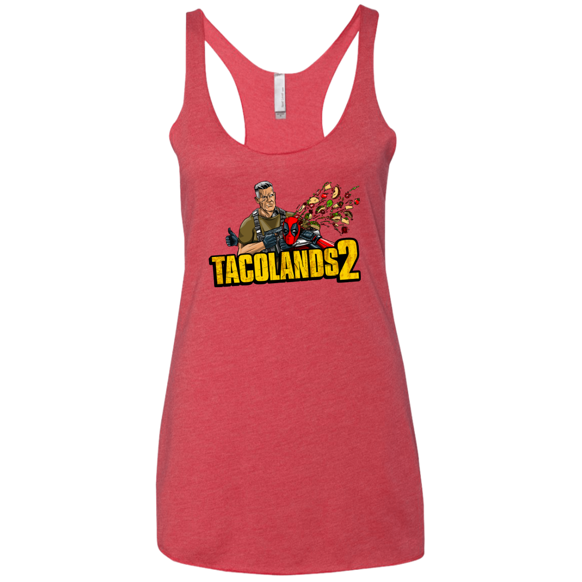 TACOLANDS 2 Women's Triblend Racerback Tank
