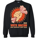 Vote Bacon In 2018 Crewneck Sweatshirt