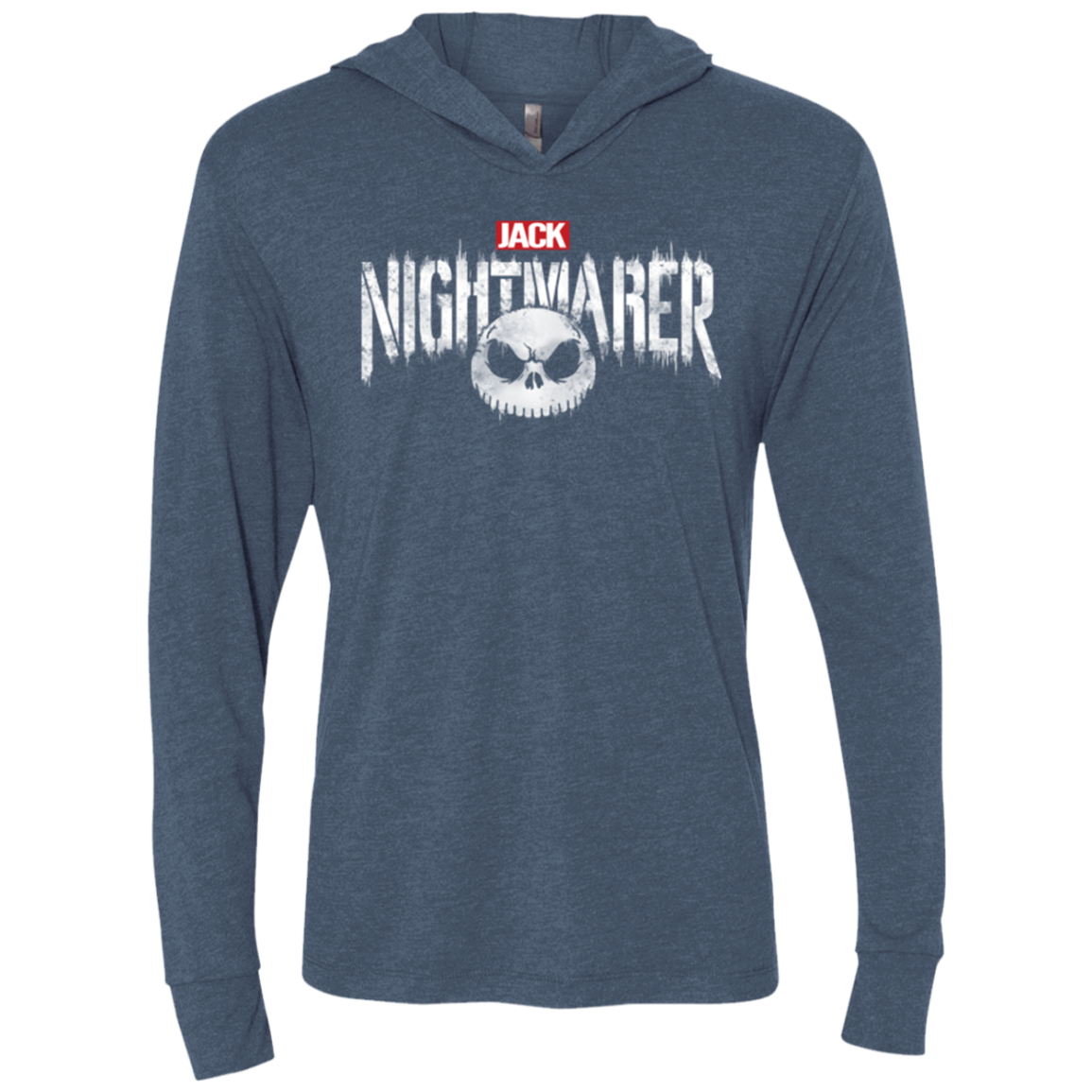 The Nightmarer Triblend Long Sleeve Hoodie Tee