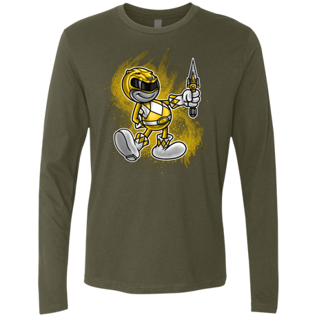 Yellow Ranger Artwork Men's Premium Long Sleeve