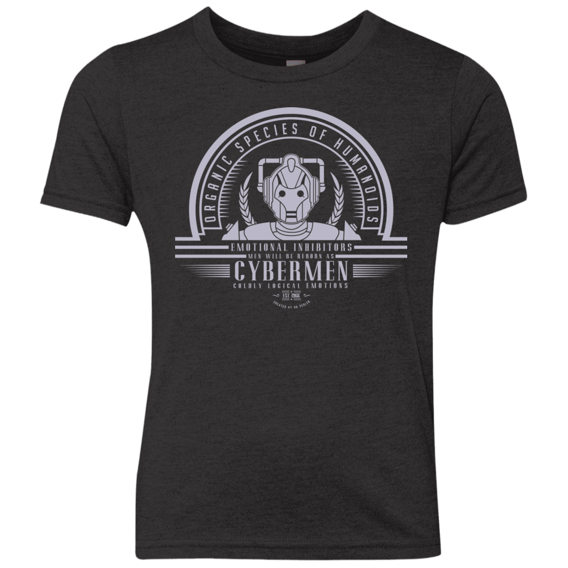 Who Villains Cybermen Youth Triblend T-Shirt