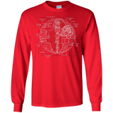 Death Star Plan Men's Long Sleeve T-Shirt