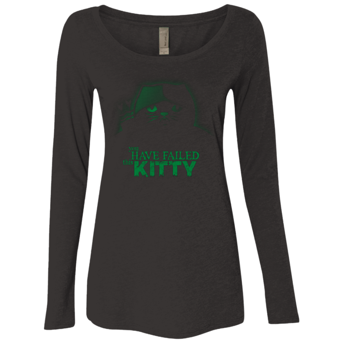 You Have Failed Kitty Women's Triblend Long Sleeve Shirt