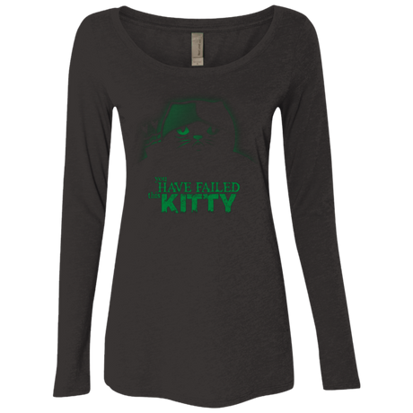 You Have Failed Kitty Women's Triblend Long Sleeve Shirt