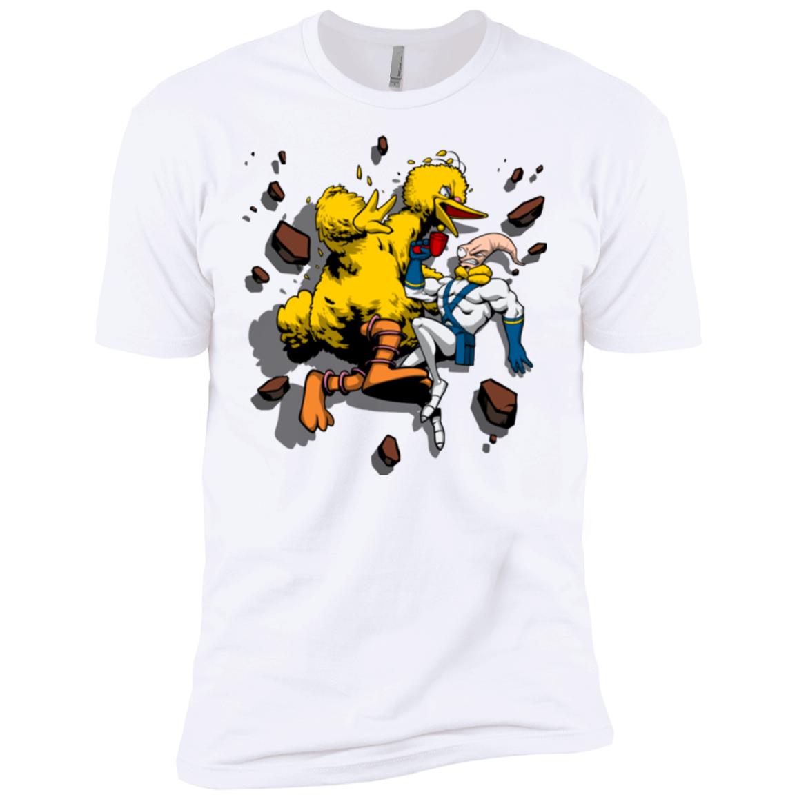 Big Bird and Worm Men's Premium T-Shirt