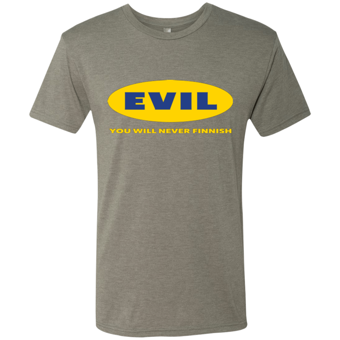 EVIL Never Finnish Men's Triblend T-Shirt