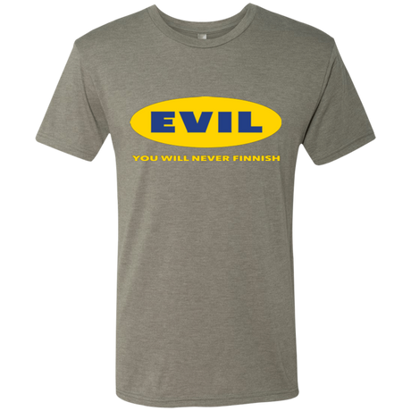 EVIL Never Finnish Men's Triblend T-Shirt