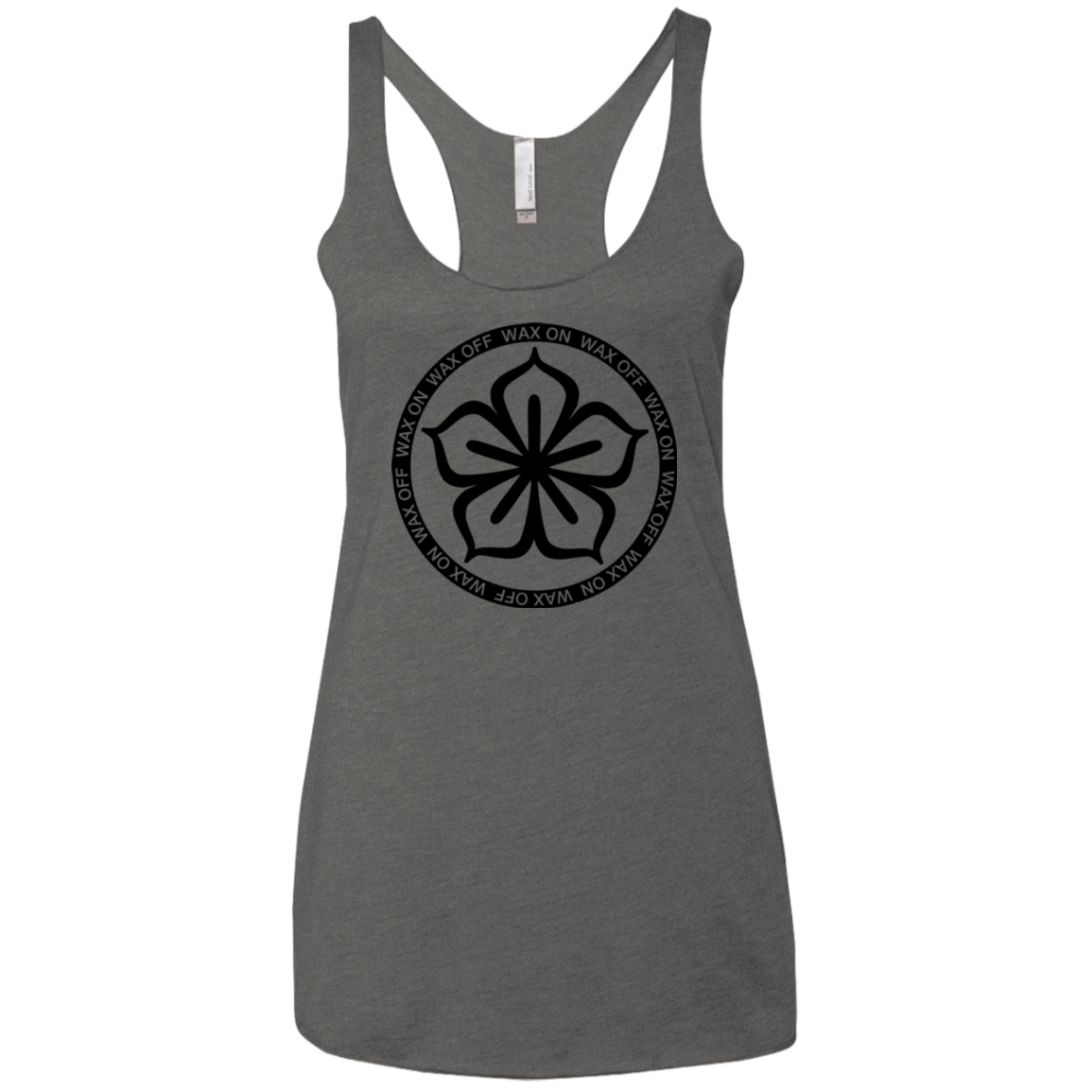 Lotus Flower Women's Triblend Racerback Tank