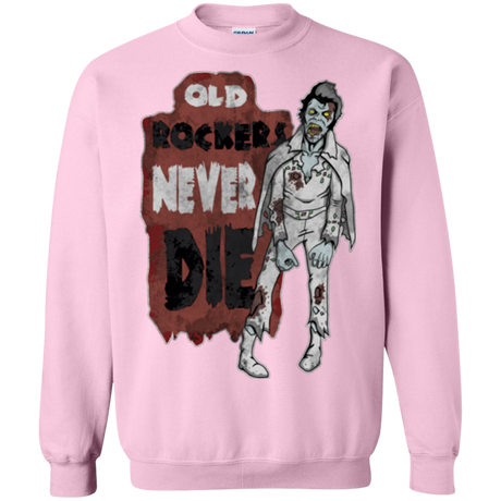 Old Rockers Never Die Crewneck Sweatshirt