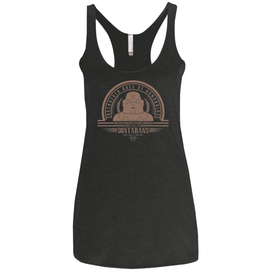 Who Villains Sontarans Women's Triblend Racerback Tank