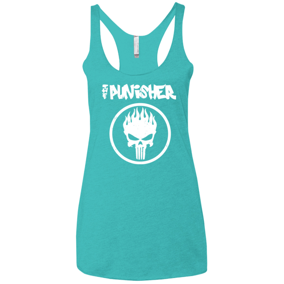 The Punisher Women's Triblend Racerback Tank