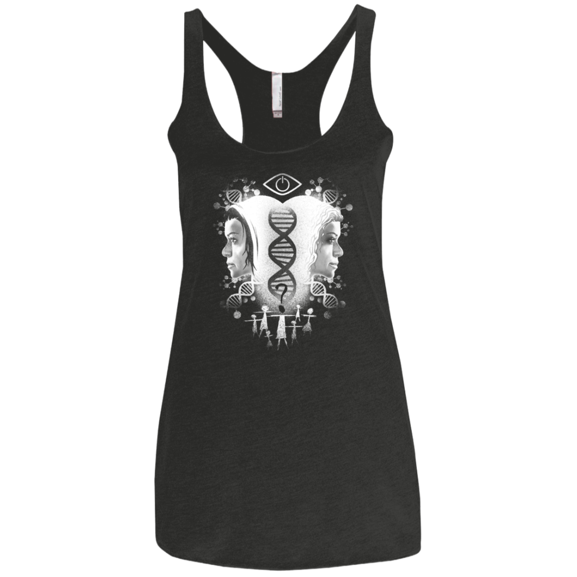 Who Am I Women's Triblend Racerback Tank