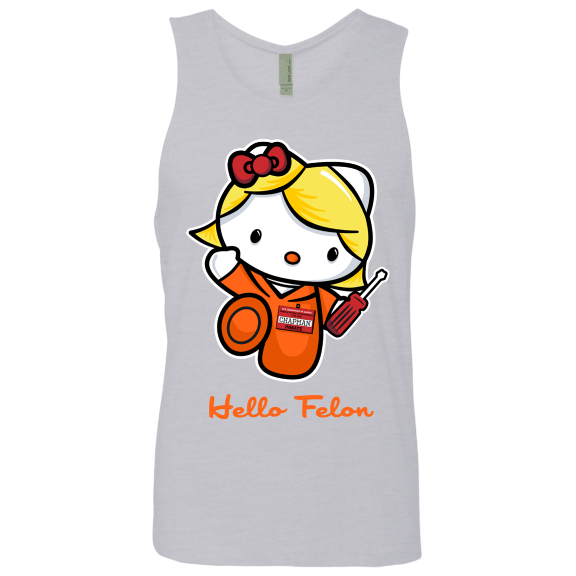 Orange is the New Cat Men's Premium Tank Top