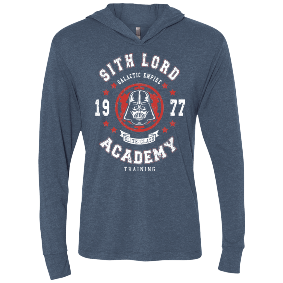 Sith Lord Academy 77 Triblend Long Sleeve Hoodie Tee