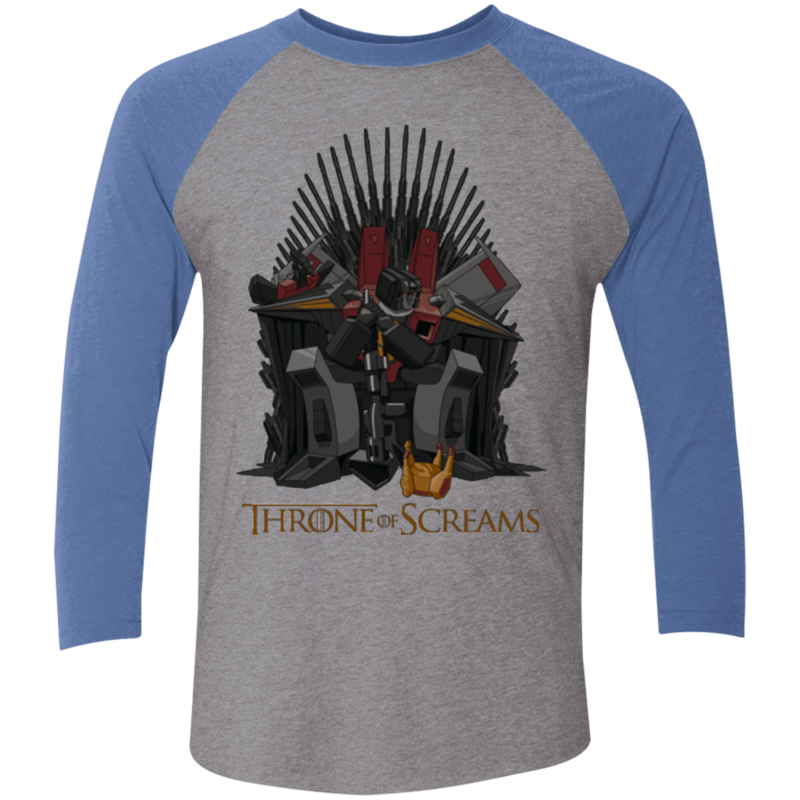 Throne Of Screams Men's Triblend 3/4 Sleeve