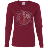 Death Star Plan Women's Long Sleeve T-Shirt