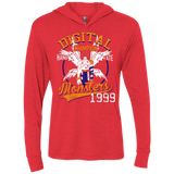 HAND OF FATE Triblend Long Sleeve Hoodie Tee