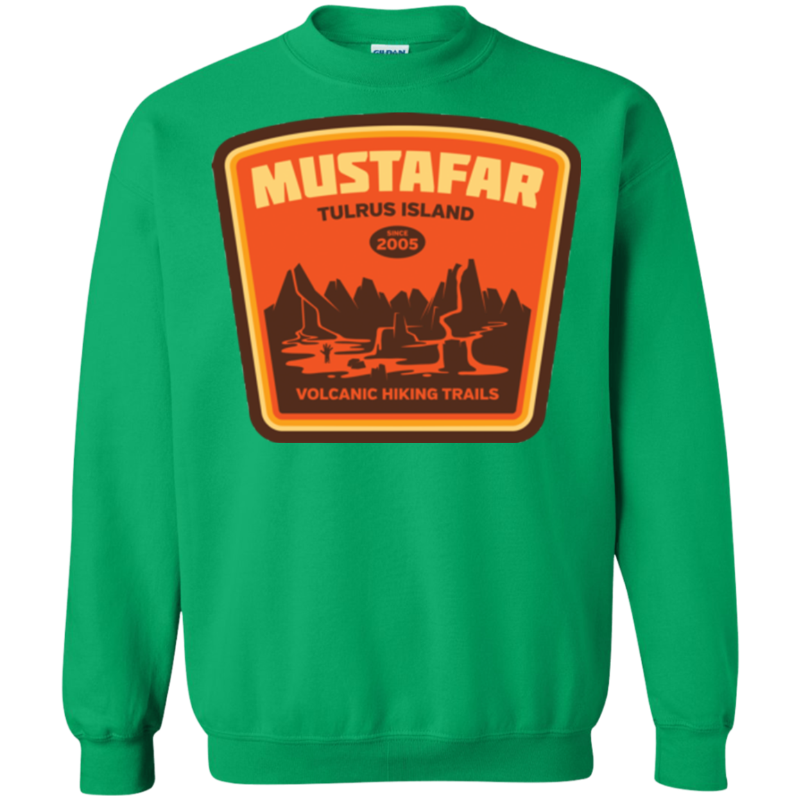 Volcanic Hiking Trails Crewneck Sweatshirt