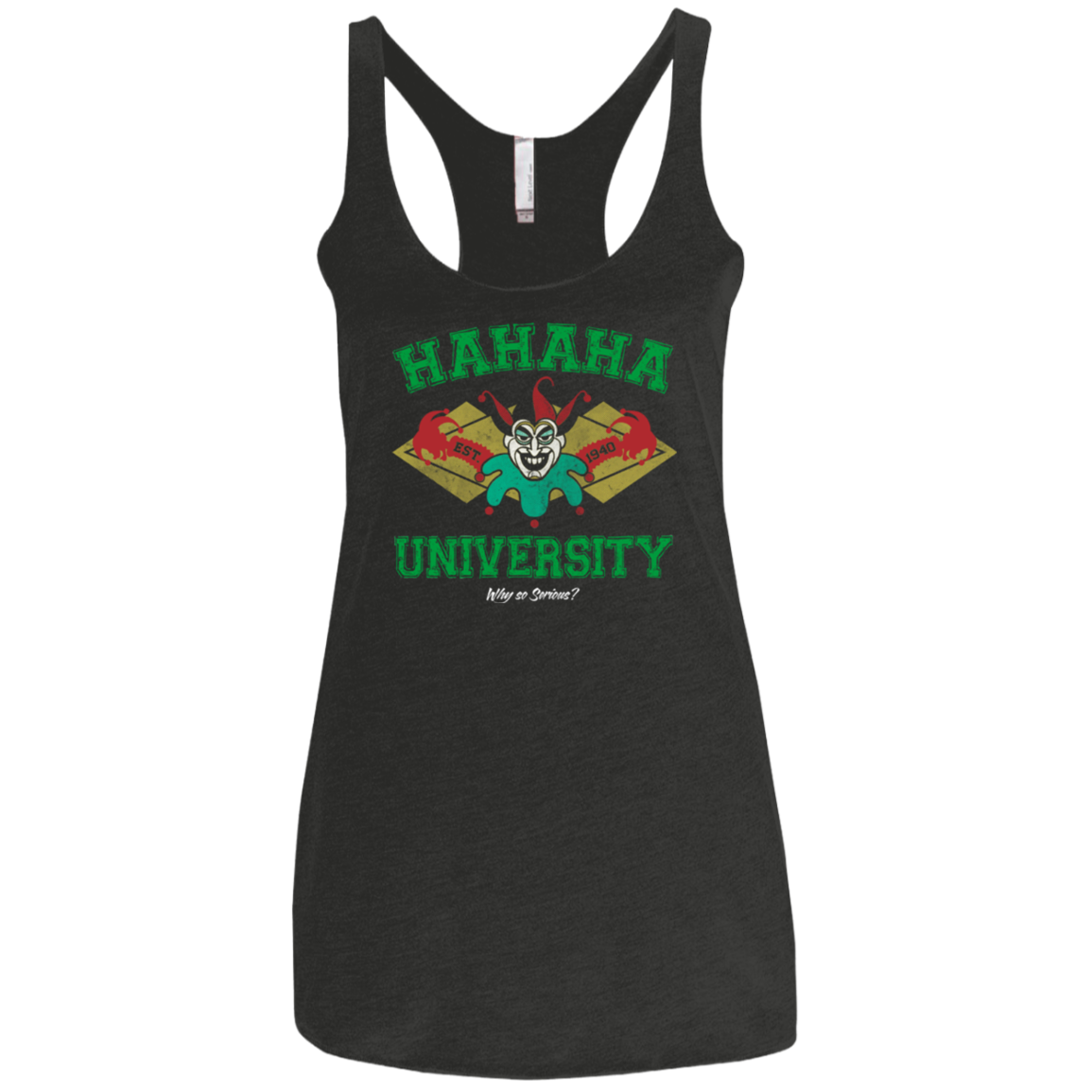 Hahaha University Women's Triblend Racerback Tank