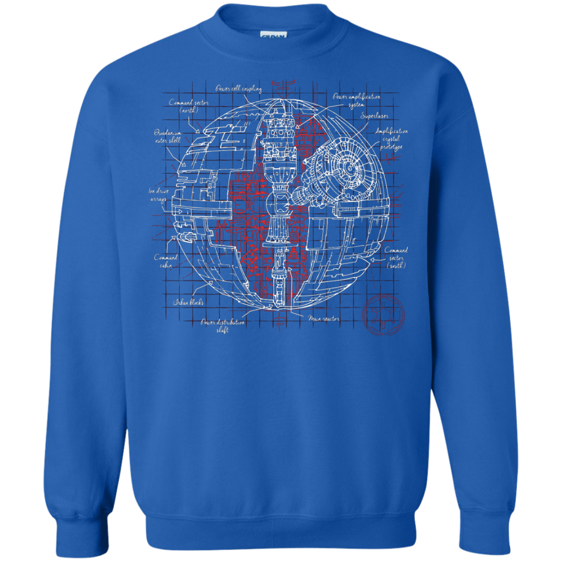 Death Star Plan Crewneck Sweatshirt