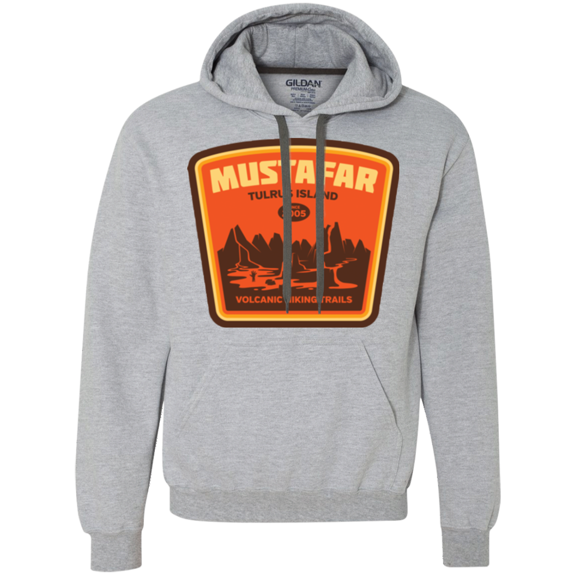 Volcanic Hiking Trails Premium Fleece Hoodie