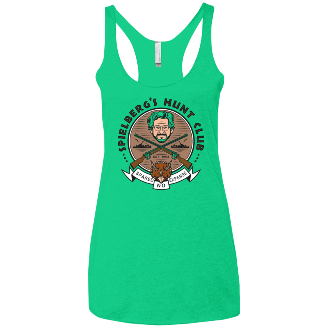 Triceratops Hunt Club Women's Triblend Racerback Tank