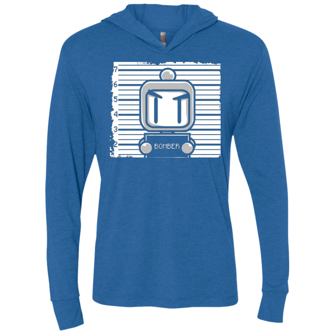 BOMBER Triblend Long Sleeve Hoodie Tee