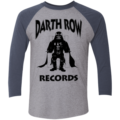 Darth Row Records Men's Triblend 3/4 Sleeve